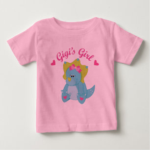 Gigis Girl Dinosaur Baby T-Shirt
