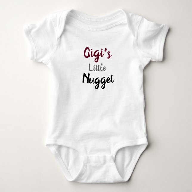 Gigi's Little Nugget Baby Bodysuit (Front)