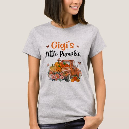 Gigis little pumpkins pumpkin truck fall T_Shirt