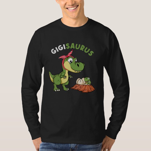 Gigisaurus Cute Gigi 4 Kids Dinosaur rex Mother s  T-Shirt (Front)