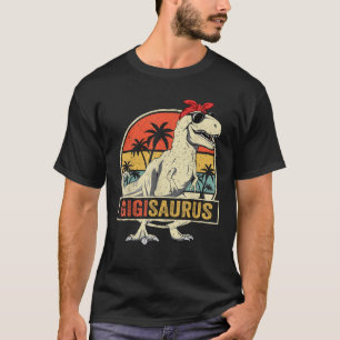 Gigisaurus T Rex Dinosaur Gigi Saurus Family Match T-Shirt