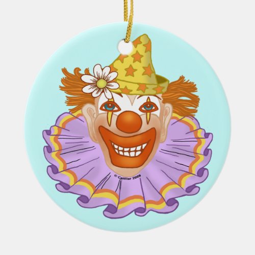 Gigo Clown Ceramic Ornament