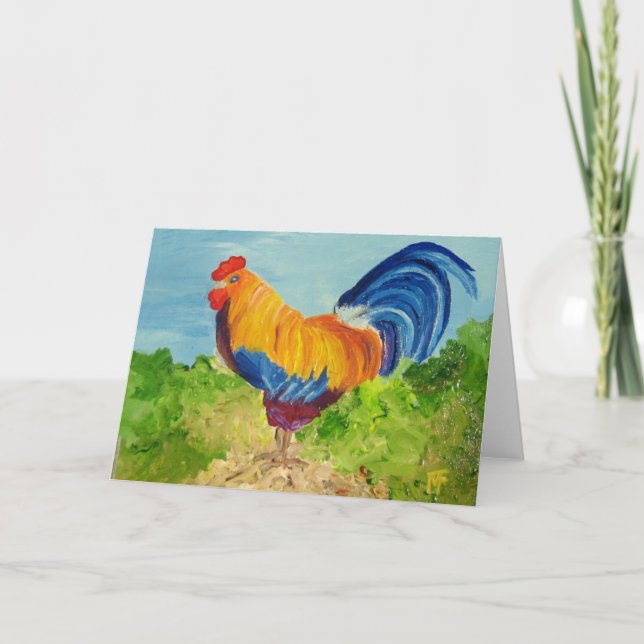 Gigolo - Rooster - Greeting Card (Front)