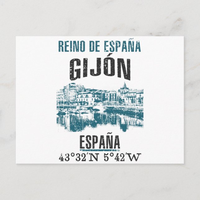 Gijón Postcard (Front)