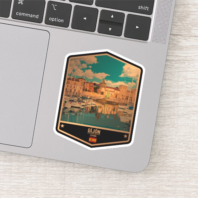 Gijón Sticker (Detail)
