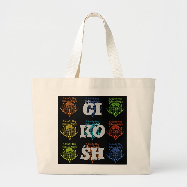Gikomba Kamkunji Maasai Market Ultimate shopping Large Tote Bag (Front)