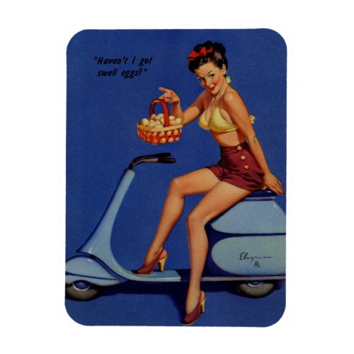 Gil Elvgren  _ Vintage pin up girl art  Magnet 