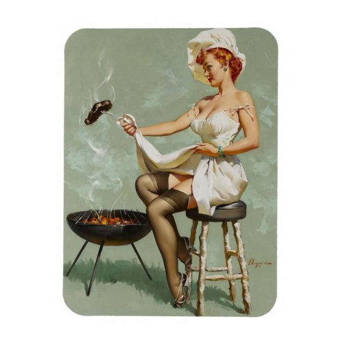 Gil Elvgren  _ Vintage pin up girl art  Magnet 