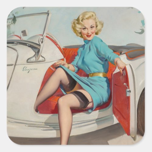 Gil Elvgren  _ Vintage pin up girl art  Stickers