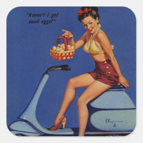 Gil Elvgren  _ Vintage pin up girl art  Stickers