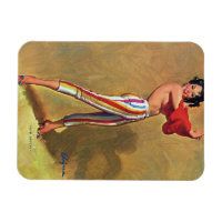 Vintage Bra Brassiere Adola Brand Pin-Up Girl Magnet