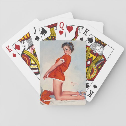Gil Elvgren  Vintage pin up girl   Playing Cards