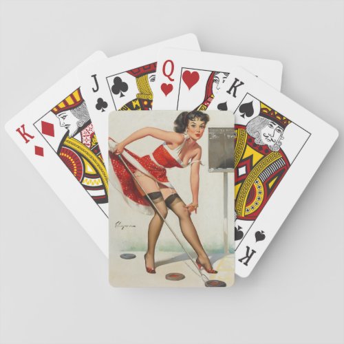 Gil Elvgren  Vintage pin up girl   Playing Cards