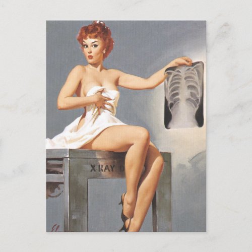 Gil Elvgren  Vintage pin up girl  Postcard