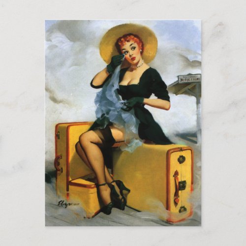 Gil Elvgren â Vintage pin up girl â Postcard