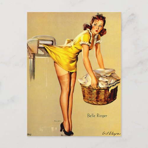 Gil Elvgren â Vintage pin up girl â Postcard