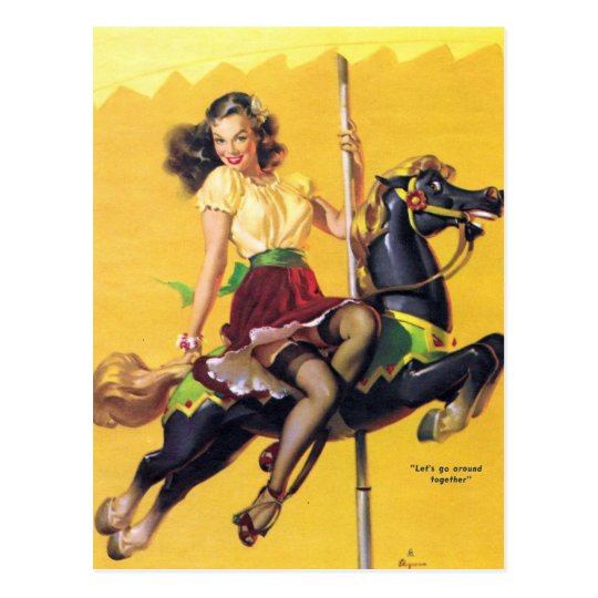 Gil Elvgren ♡ Vintage Pin Up Girl ♡ Postcard