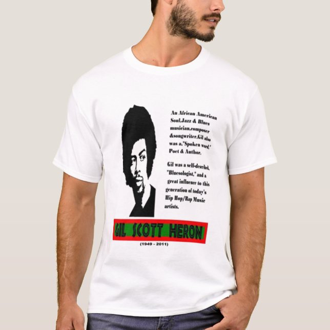 Gil Scott Heron Rememberence Tee Shirt (Front)