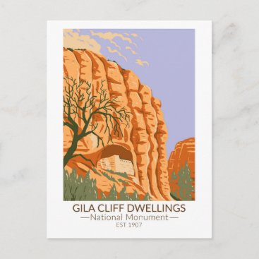 Gila Cliff Dwellings National Monument New Mexico Postcard