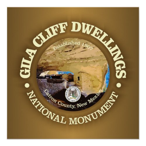 Gila Cliff Dwellings NM Poster