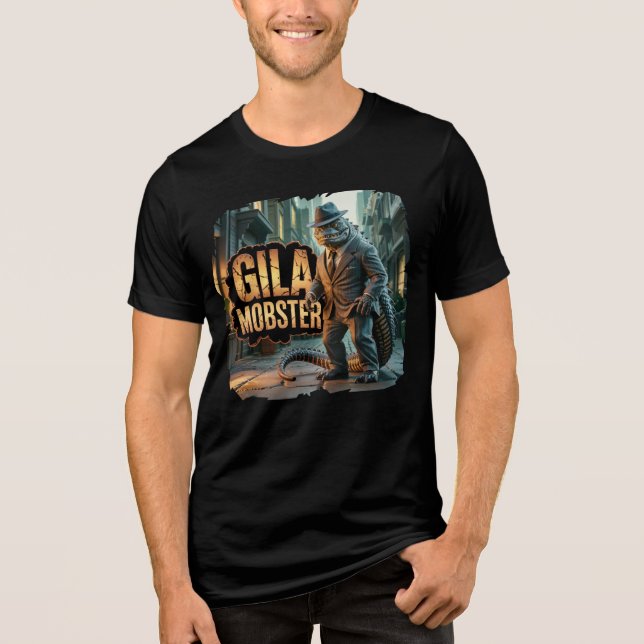 Gila Mobster Photographic – Gila Monster Funny Tri-Blend Shirt (Front)