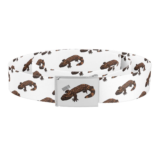 Gila monster cartoon illustration belt (Coil)