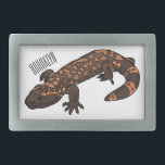 Gila monster cartoon illustration belt buckle<br><div class="desc">Gila monster cartoon illustration</div>