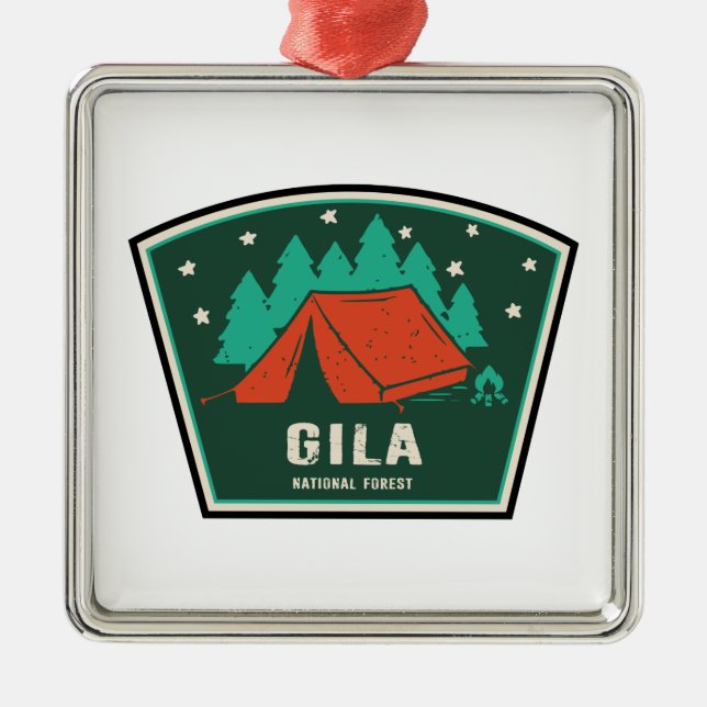Gila National Forest Camping Metal Ornament (Front)