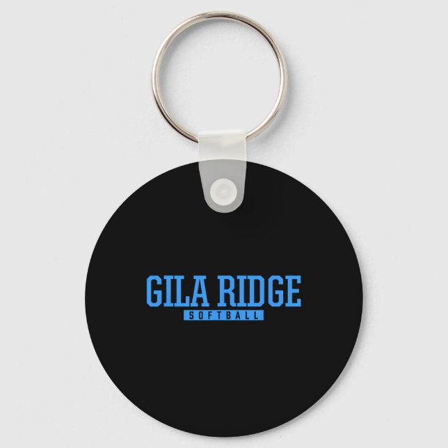 Gila Ridge High School Softll  Keychain (Front)