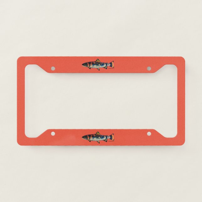 Gila Trout; Mug License Plate Frame (Front)