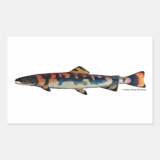 Gila Trout; Rectangular Sticker