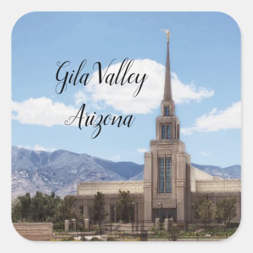 Gila Valley Arizona Temple Square Sticker