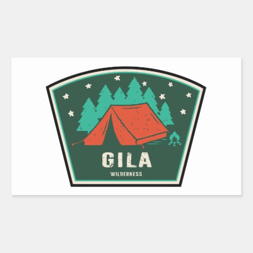 Gila Widerness New Mexico Camping Rectangular Sticker