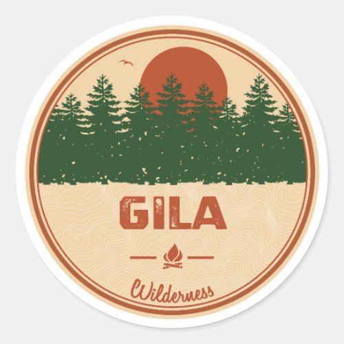 Gila Widerness New Mexico Classic Round Sticker