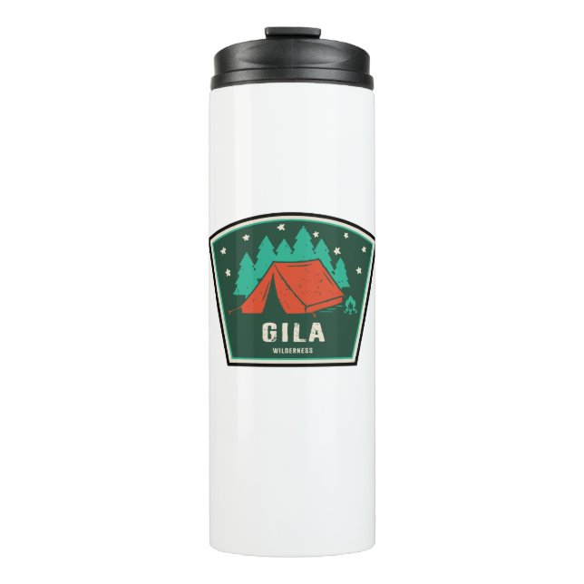 Gila Wilderness New Mexico Camping Thermal Tumbler (Front)