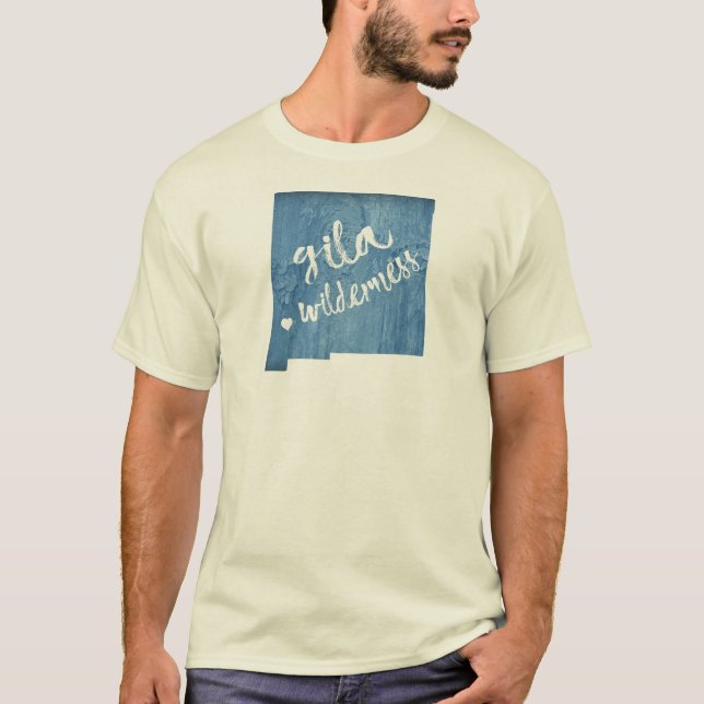 Gila Wilderness New Mexico Wood Grain T-Shirt (Front)
