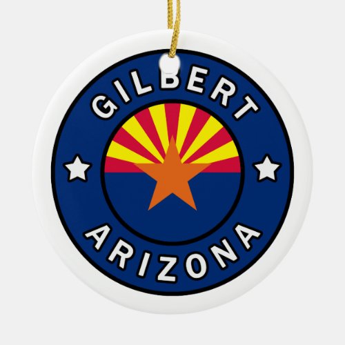 Gilbert Arizona Ceramic Ornament
