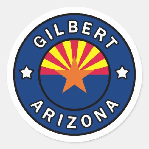 Gilbert Arizona Classic Round Sticker
