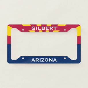 Gilbert Arizona Flag License Plate Frame