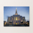 LDS mormon Oquirrh Mountain Utah temple Jigsaw Puzzle | Zazzle.com