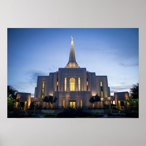 Gilbert Arizona LDS Temple Poster