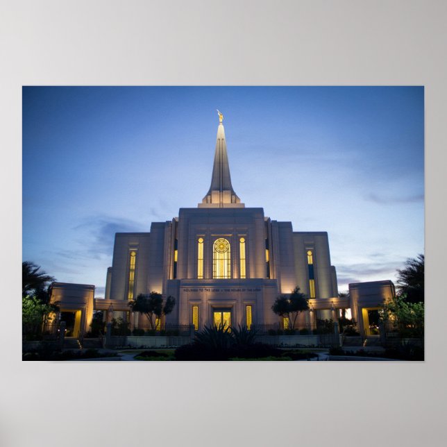 Gilbert Arizona LDS Temple Poster (Front)