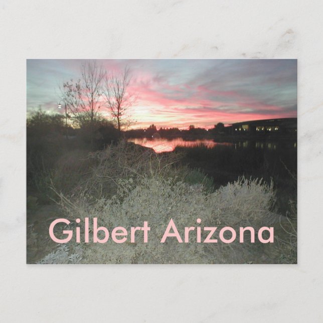 Gilbert Arizona Postcard (Front)