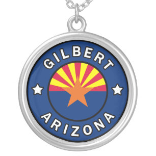 Gilbert Arizona Silver Plated Necklace