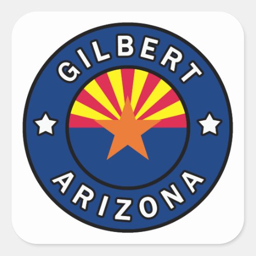 Gilbert Arizona Square Sticker
