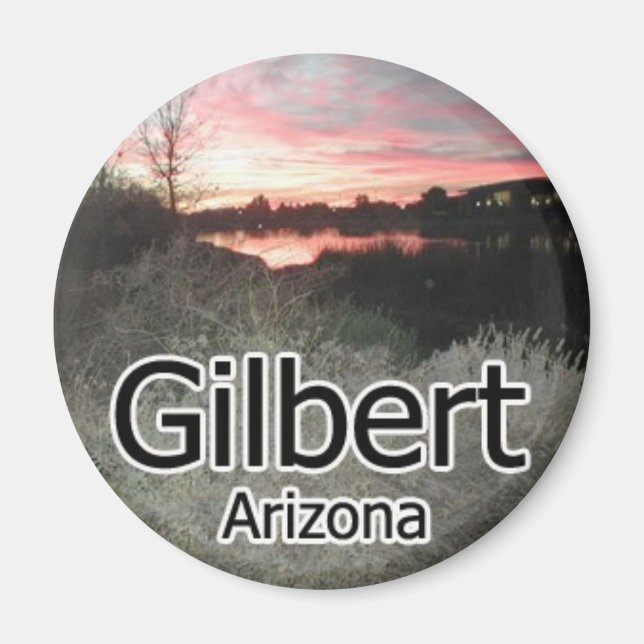 Gilbert Arizona Sunset Magnet (Front)