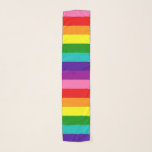 Gilbert Baker Gay Pride Flag Rainbow Stripe Scarf<br><div class="desc">Customize by changing the scale,  rotation and placement of the pattern,  or add your own text or photos</div>