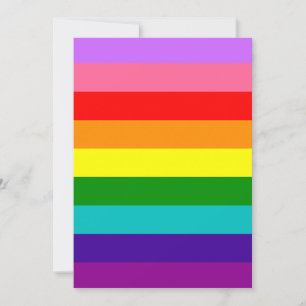 Gilbert Baker's 9-Stripe Rainbow Flag Invitation