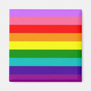 Gilbert Baker's 9-Stripe Rainbow Flag Magnet