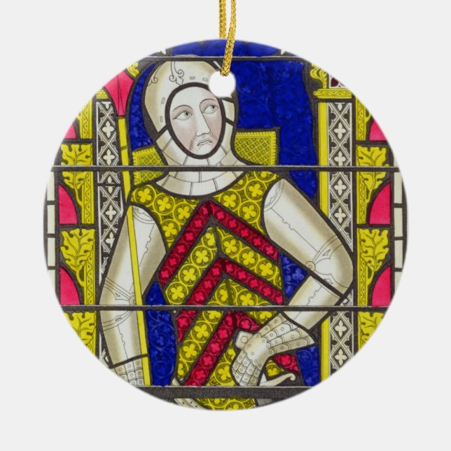 Gilbert de Clare, 3rd Earl of Gloucester (1243-95) Ceramic Ornament (Front)